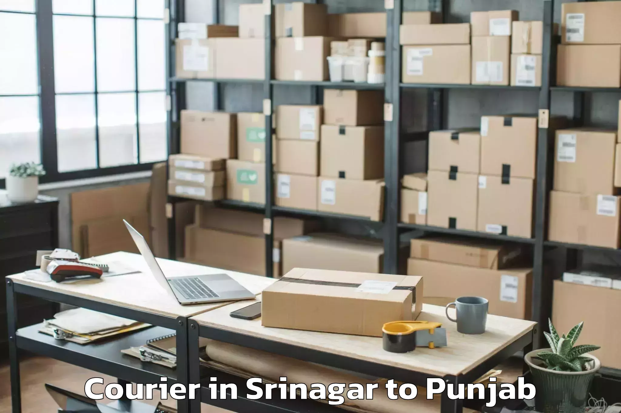 Get Srinagar to Dera Nanak Courier